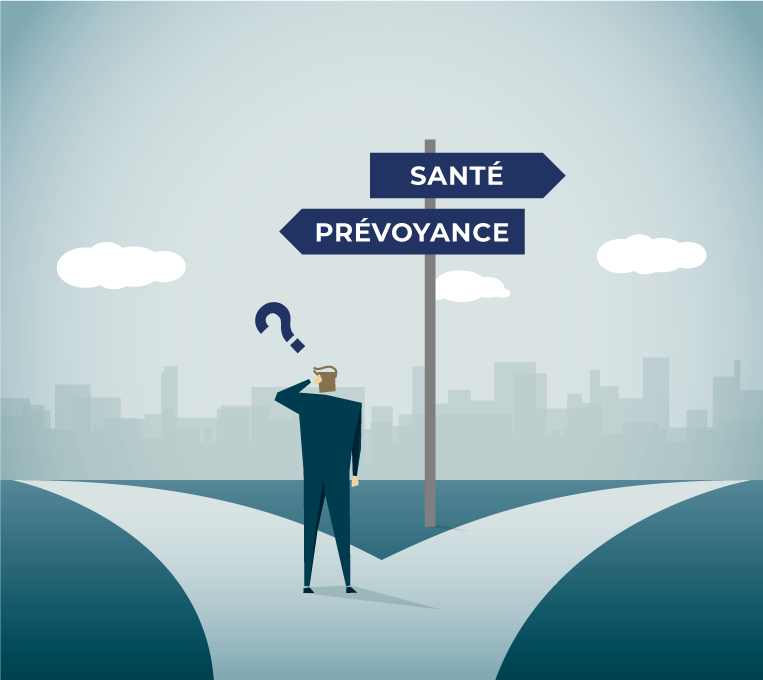 Choix entre assurance santé et prévoyance