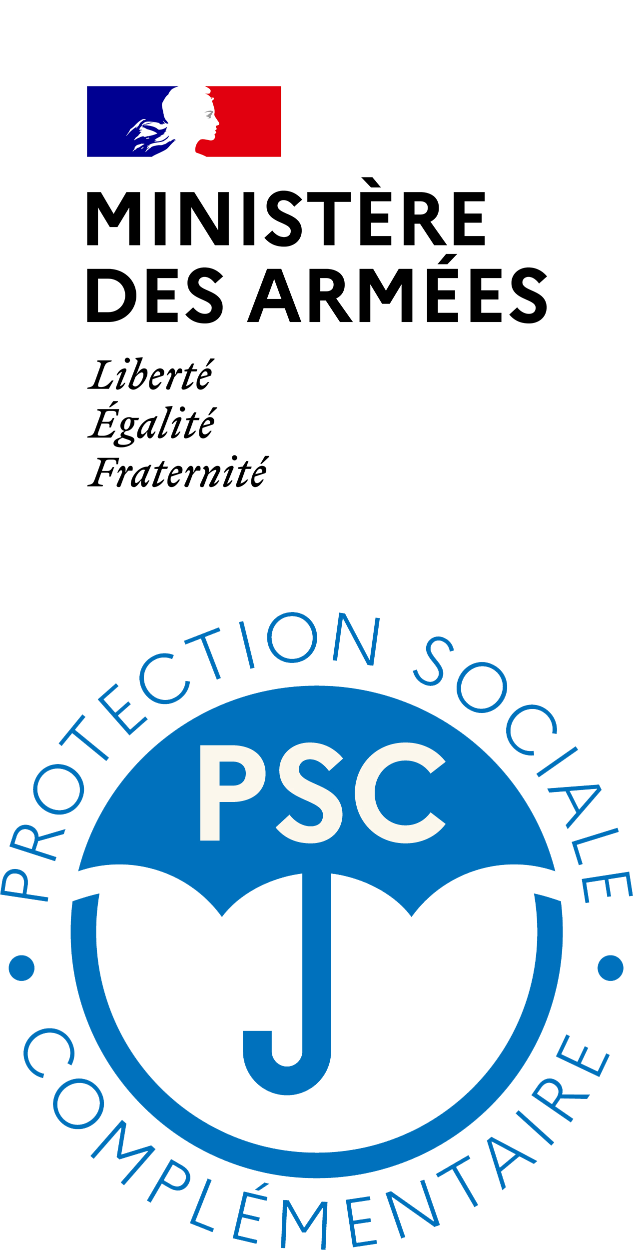 Logo PSC Prévoyance : le contrat collectif à adhésion facultative du ministère des Armées